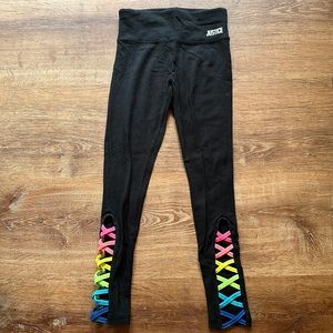 Girls Justice Leggings. Size 8.